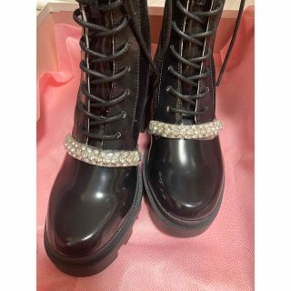 Herlipto Crystal Lace-Up Ankle Boots