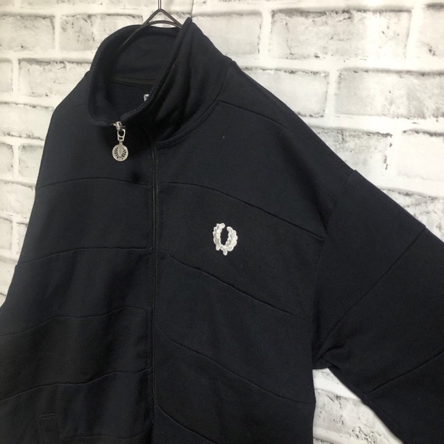 80s【FRED PERRY】ポルトガル製 ボーダー 月桂樹 トラックトップ M