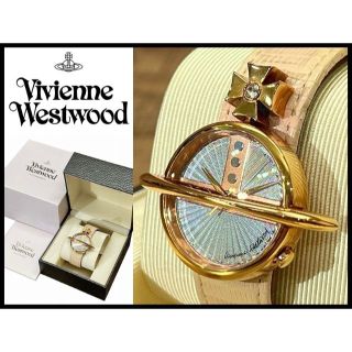 ヴィヴィアンウエストウッド(Vivienne Westwood)の希少 ヴィヴィアンウエストウッド 15周年 立体 オーブ 1P スワロ 腕時計(腕時計)