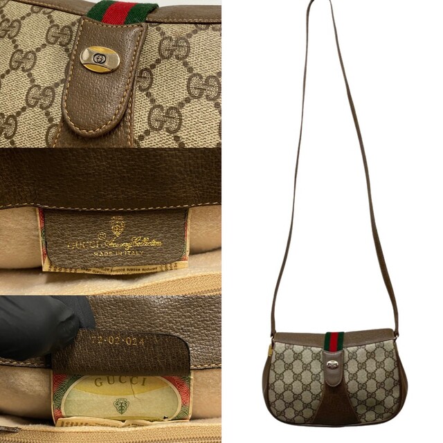 Gucci - 極 美品 GUCCI オールドグッチ ヴィンテージ シェリーライン