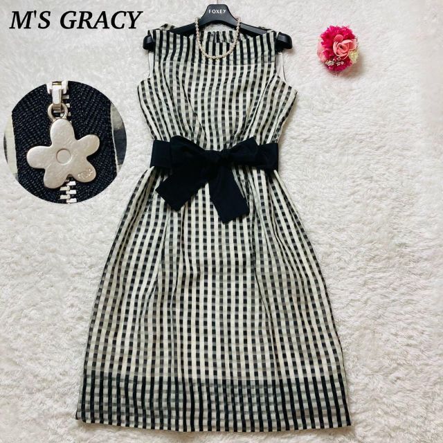M'S GRACY - 【美品】M'S GRACY ワンピース カメリア ギンガムチェック