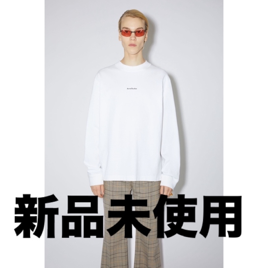 トップス新品未使用【Acne Studios】ロゴ ロングスリーブTシャツ