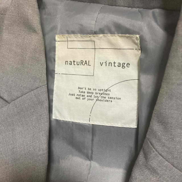 natuRAL vintage(ナチュラルヴィンテージ)のnatuRAL vintage ナチュラルヴィンテージ テーラードジャケット レディースのジャケット/アウター(テーラードジャケット)の商品写真