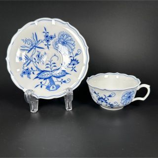 マイセン(MEISSEN)のマイセン ブルーオニオン ティーカップ&ソーサー 1級品(食器)