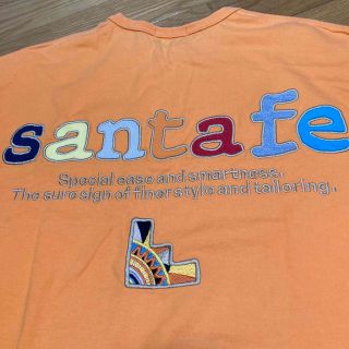 サンタフェ santafe バック プリント ロゴ Tシャツ 48 L k5