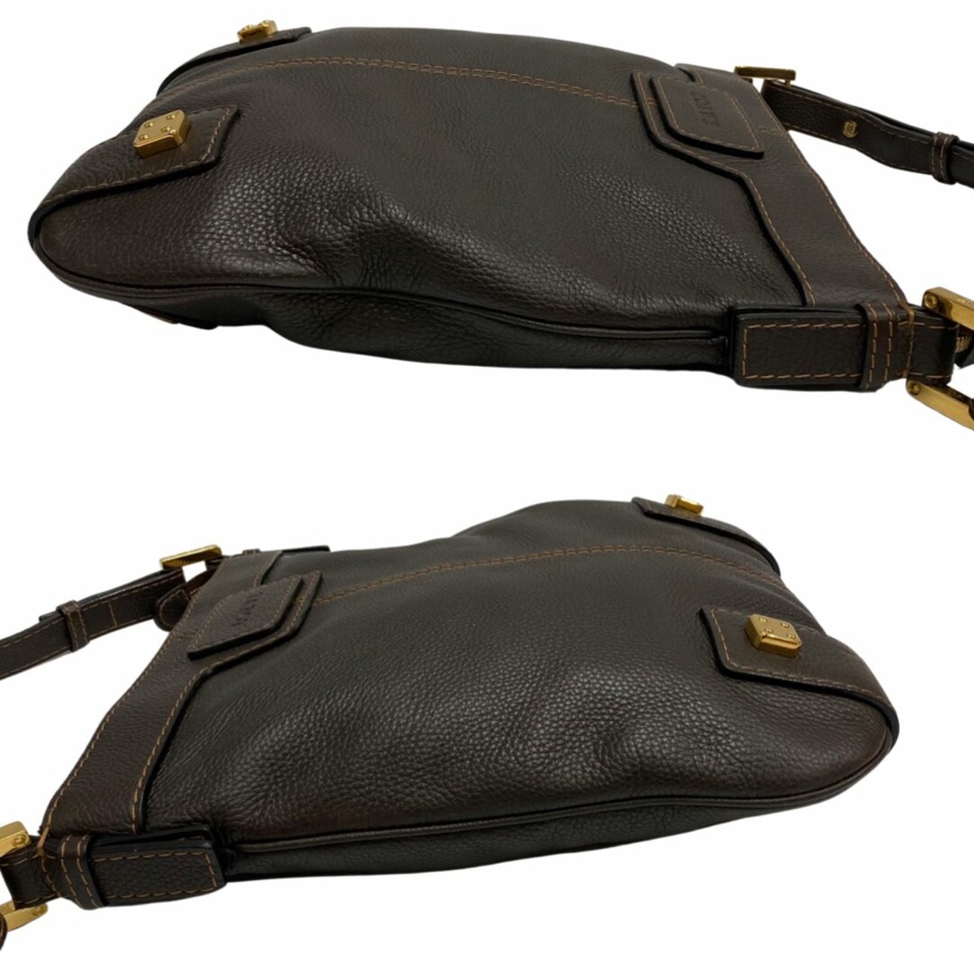 極 美品 希少品 LOEWE ロエベ アナグラム ロゴ 金具 レザー 本革 ミニ ショルダーバッグ ポシェット サコッシュ ブラウン 36383 極 美品 希少品 LOEWE ロエベ アナグラム ロゴ 金具 レザー 本革 ミニ ショルダーバッグ ポシェット サコッシュ ブラウン 36383