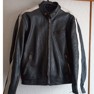 【メンズ】ROOKIE LEATHERS ルーキーレザーズ カウレザーシングル(ライダースジャケット)