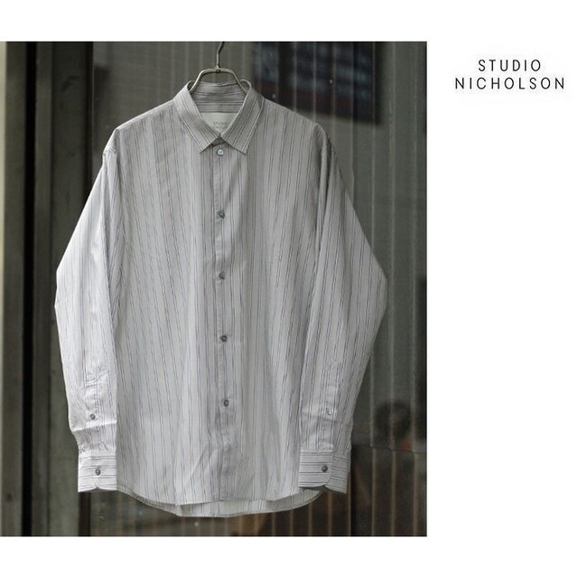 定価6万円 studio nicholson シャツ 23ss santo 美品 ハイクオリティな