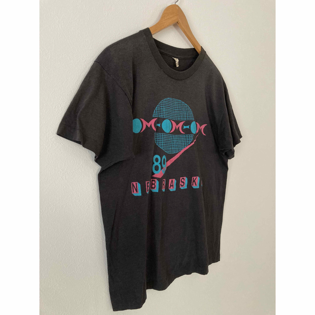 SCREEN STARS(スクリーンスターズ)の80's古着　USA製　Tシャツ　プリントTシャツ　スミクロ　スクリーンスターズ レディースのトップス(Tシャツ(半袖/袖なし))の商品写真