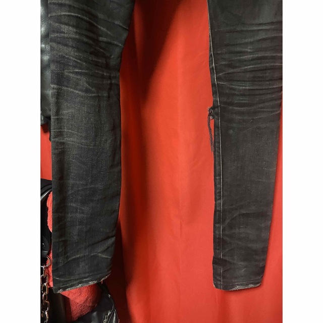 saint laurent デストロイ スキニーデニム 26インチ