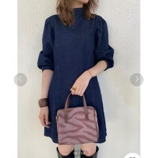 マウジー(moussy)の猫様専用MOUSSYDENIMPUFFSLEEVE MINIドレス　デニムワンピ(ミニワンピース)