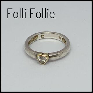 フォリフォリ(Folli Follie)のFolli Follie フォリフォリ　ハート♡シルバーリング　9号サイズ(リング(指輪))