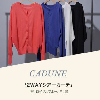 マイストラーダ(Mystrada)の【新品未使用】CADUNEノベルティ 2WAYシアーカーデ(カーディガン)