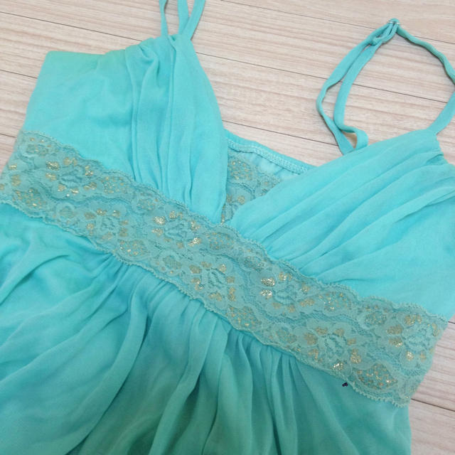エメラルドグリーンドレス レディースのフォーマル/ドレス(その他ドレス)の商品写真