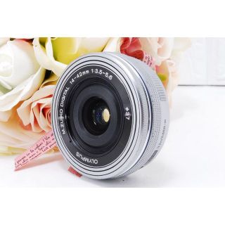 OLYMPUS 14-42 EZ 電動レンズ シルバー d78