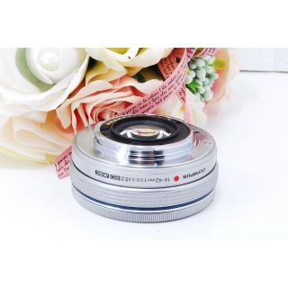 OLYMPUS 14-42 EZ 電動レンズ シルバー d78の通販 by yuta's shop|ラクマ