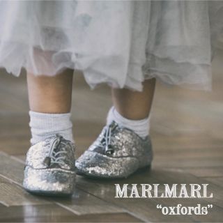 マールマール(MARLMARL)の【未使用】MARLMARL オックスフォードシューズ　13cm シルバー(フォーマルシューズ)