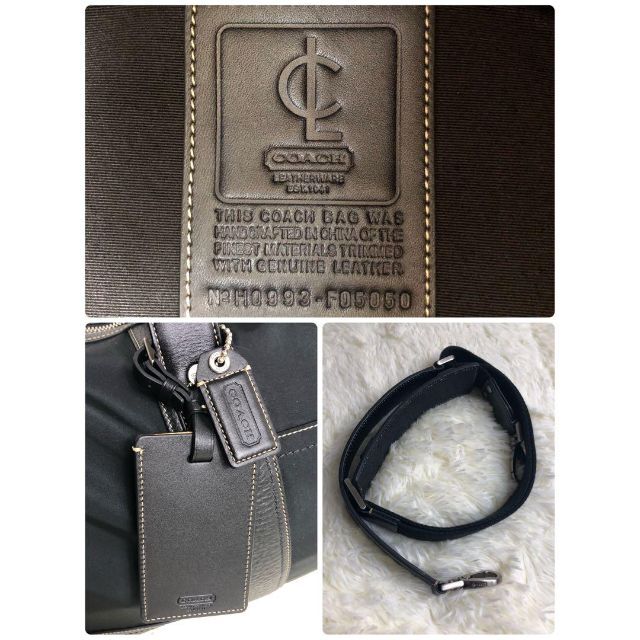 COACH(コーチ)の極美品✨COACH ボストンバッグ 大容量2way  鍵付き レザー ナイロン メンズのバッグ(ボストンバッグ)の商品写真