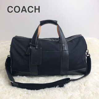 コーチ(COACH)の極美品✨COACH ボストンバッグ 大容量2way  鍵付き レザー ナイロン(ボストンバッグ)