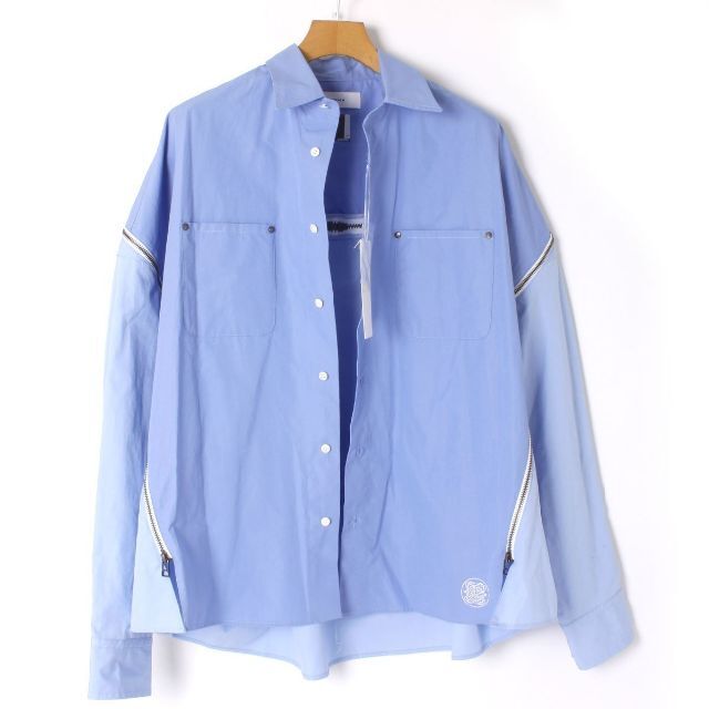 23ss FACETASM ZIPPED PLAIN SHIRTファセッタズム