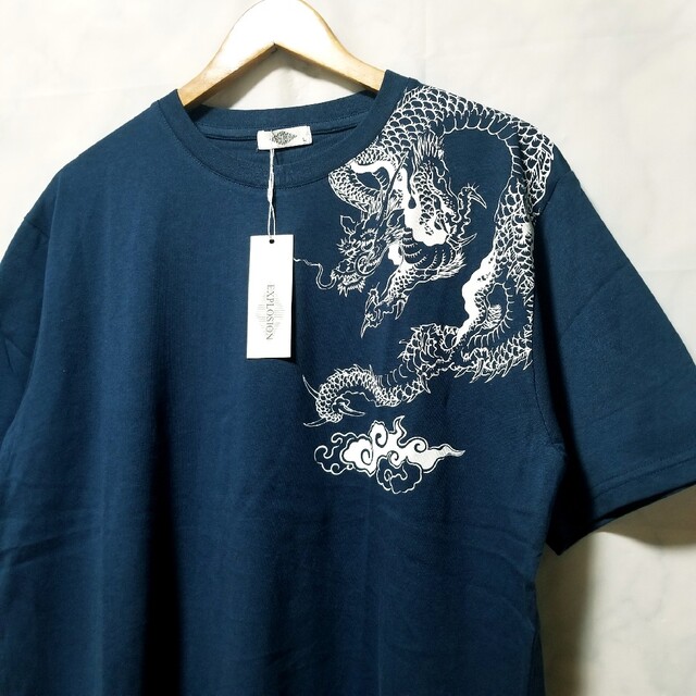 ドラゴン 龍 新品 Tシャツ 半袖 ネイビーの通販 by じゅん's shop|ラクマ