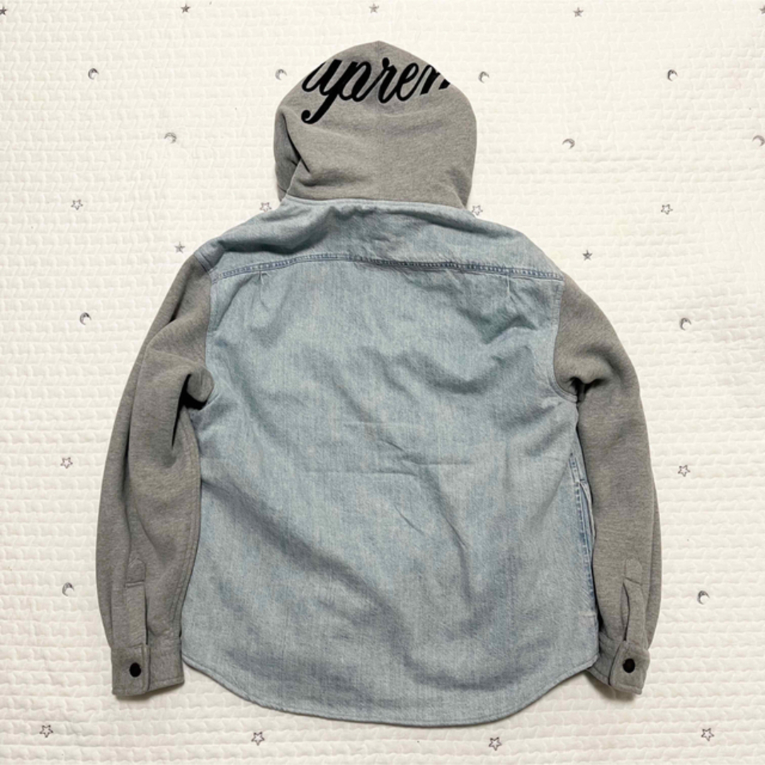 Supreme - 【Sサイズ】Supreme Fleece Hooded Denim Shirtの通販 by ...