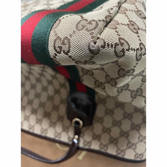 Gucci(グッチ)のお値下げ！GUCCI グッチ GGキャンバス トートバッグ シェリーライン レディースのバッグ(トートバッグ)の商品写真