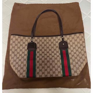 グッチ(Gucci)のお値下げ！GUCCI グッチ GGキャンバス トートバッグ シェリーライン(トートバッグ)