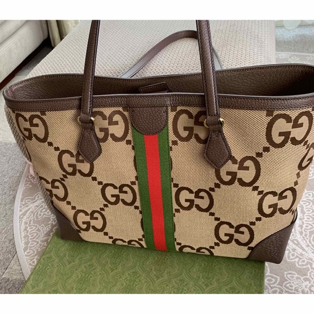 GUCCI グッチ☆ジャンボGGミディアムトートバッグ 激安買付 トート ...