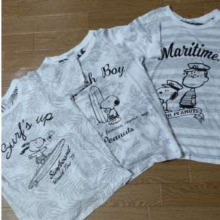 ピーナッツ(PEANUTS)のPEANUTS　スヌーピー　半袖Ｔシャツ　Sサイズ　３枚セット　メンズ(Tシャツ/カットソー(半袖/袖なし))