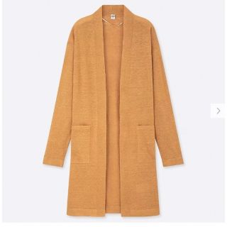 ユニクロ(UNIQLO)のpetit様専用リネンブレンド カーディガン/ロールストランド モナミ 27cm(カーディガン)