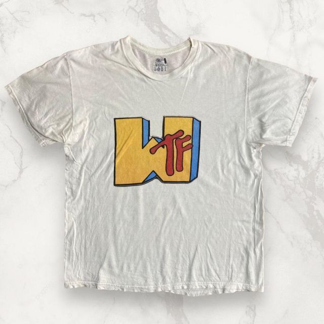 HLL FRUIT ビンテージ 90s 00s WTF　MTV　ロゴ　ネタ T メンズのトップス(Tシャツ/カットソー(半袖/袖なし))の商品写真