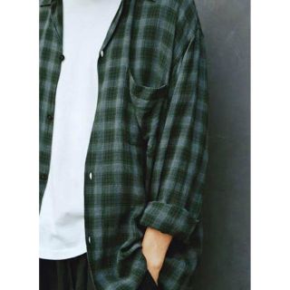 コモリ(COMOLI)の※本日まで　美品★ comoli レーヨンオープンカラーシャツ 20ss(シャツ)