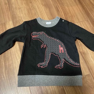 ハッカベビー(hakka baby)の恐竜　トレーナー　hakka baby(Tシャツ/カットソー)