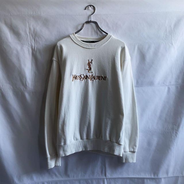 vintage YVES SAINT LAURENT サンローランロゴスウェット