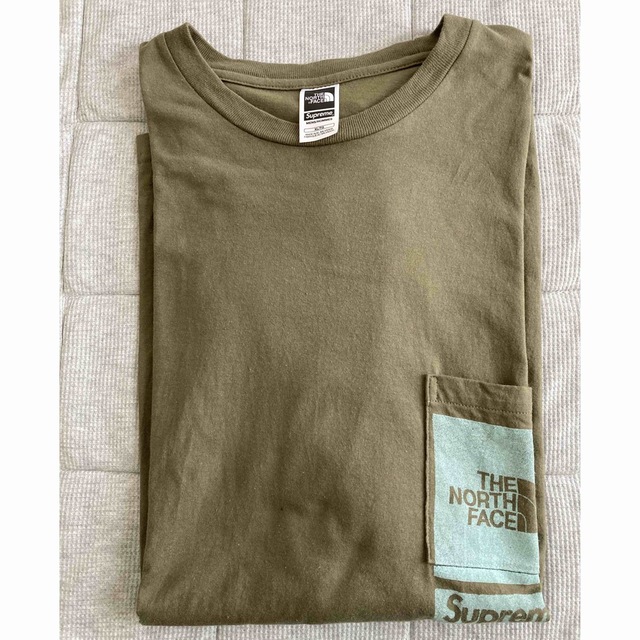 Supreme(シュプリーム)のSupreme The North Face Tシャツ オリーブ　XLサイズ メンズのトップス(Tシャツ/カットソー(半袖/袖なし))の商品写真
