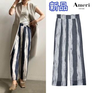 ameri vintage ストライプワイドパンツ　アメリヴィンテージ