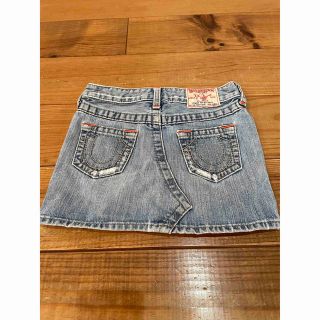 トゥルーレリジョン(True Religion)のトゥルーレリジョン　ダメージ加工デニム・ミニスカート(スカート)