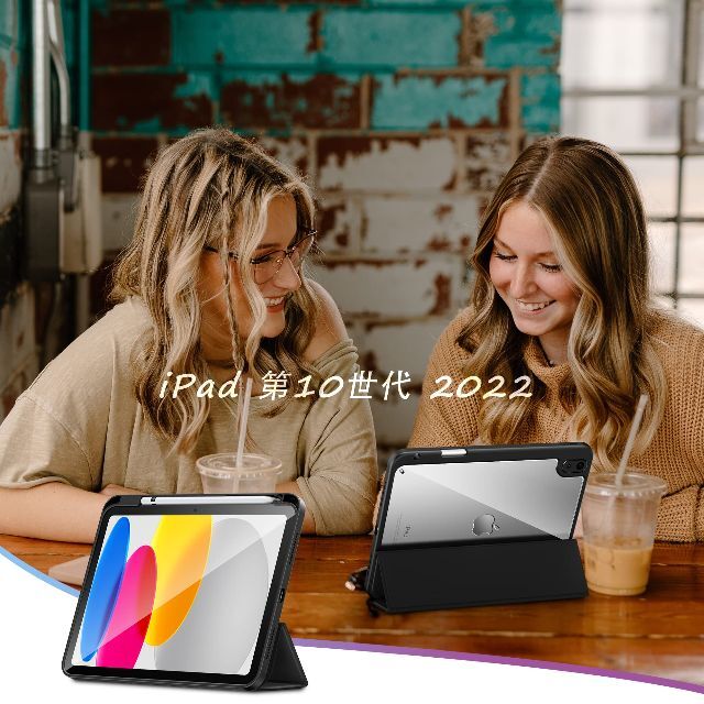 色:ブラックー】INFILAND iPad 10.9インチ ケース iPad の通販 by 休店