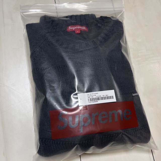 Supreme small box stripe sweater シュプリーム