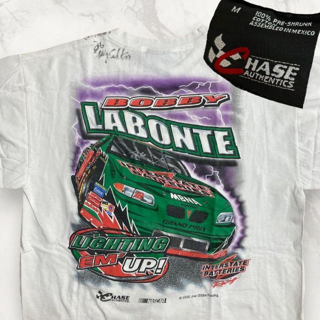 HKV CHASE ビンテージ 90s NASCAR　ナスカー　サイン　Tシャツ メンズのトップス(Tシャツ/カットソー(半袖/袖なし))の商品写真