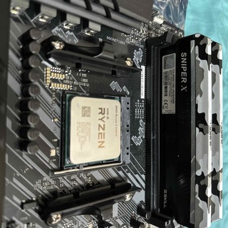 Ryzen 5 5600X、B550マザー、DDR4 16GB中古セットの通販 by you's shop