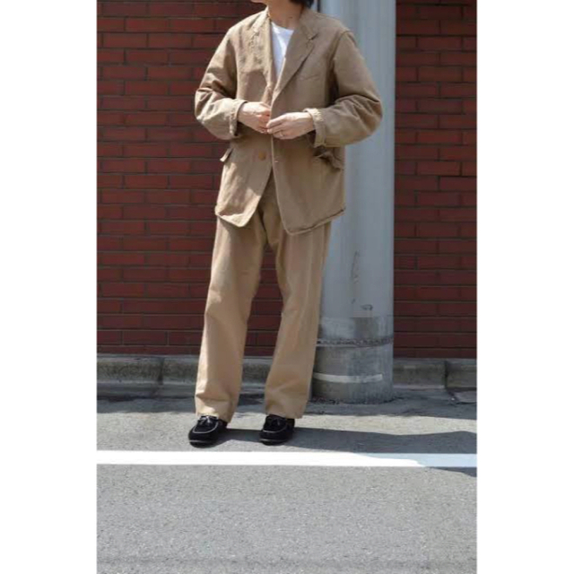 comoli 製品染め セットアップ ベージュ