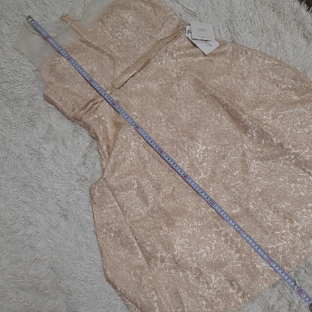未使用　パール　シースルー　オーガンジー　ドレス　ワンピース　大きいサイズ　４L レディースのワンピース(ひざ丈ワンピース)の商品写真