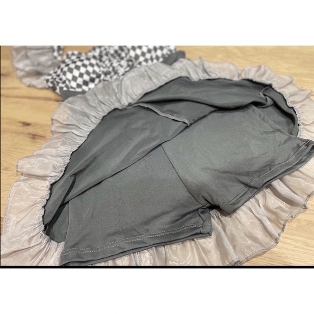 SALE ワンピース水着 チェッカー レディース水着かわいいガーリーおしゃれ Lの通販 by お花畑|ラクマ