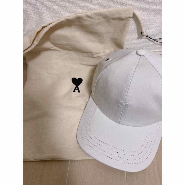 ami - AMIPARIS 帽子 キャップ 白の通販 by くまちゃん's shop|アミ