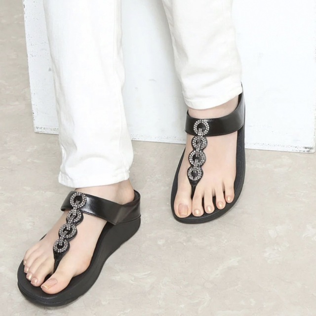 fitflop(フィットフロップ)の新品✨ 未使用　定価18,700円　fitflop ヒール4センチ　サンダル　 レディースの靴/シューズ(サンダル)の商品写真