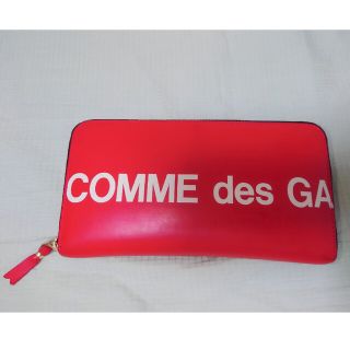 コムデギャルソン(COMME des GARCONS)のCOMME des GARCONS（コムデギャルソン）ロゴ長財布　レッド(財布)