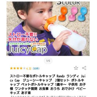 ストロー不要なボトルキャップ Randy ランディ Juicy Cap　ジューシ(その他)