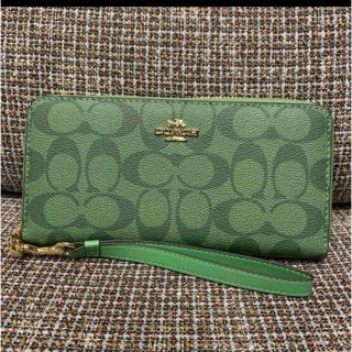 コーチ(COACH) シグネチャー 財布(レディース)(グリーン・カーキ/緑色 コーチ(COACH) シグネチャー 財布(レディース)(グリーン・カーキ/緑色